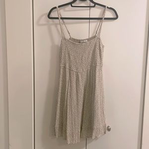 A&F floral mini dress with smocked bodice